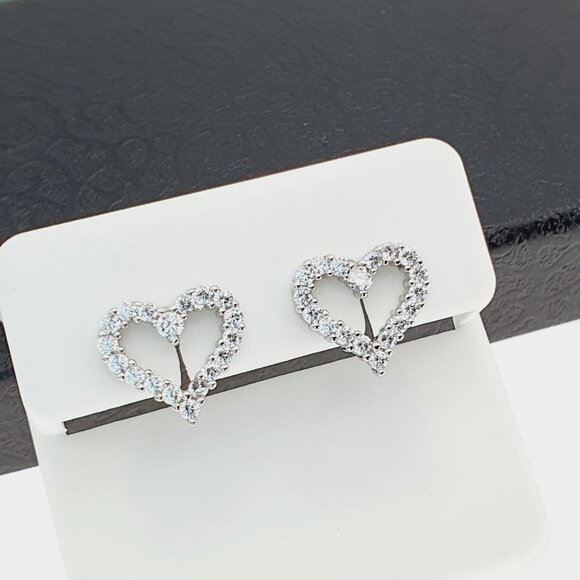 "925 sterling silver luxury CZ earrings for women/girls, Best for gift, RJUS2239 - Picture 6 of 11